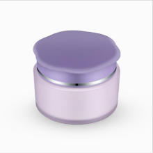 customizable high end purple empty skincare face lotion container fancy cosmetic cream jar